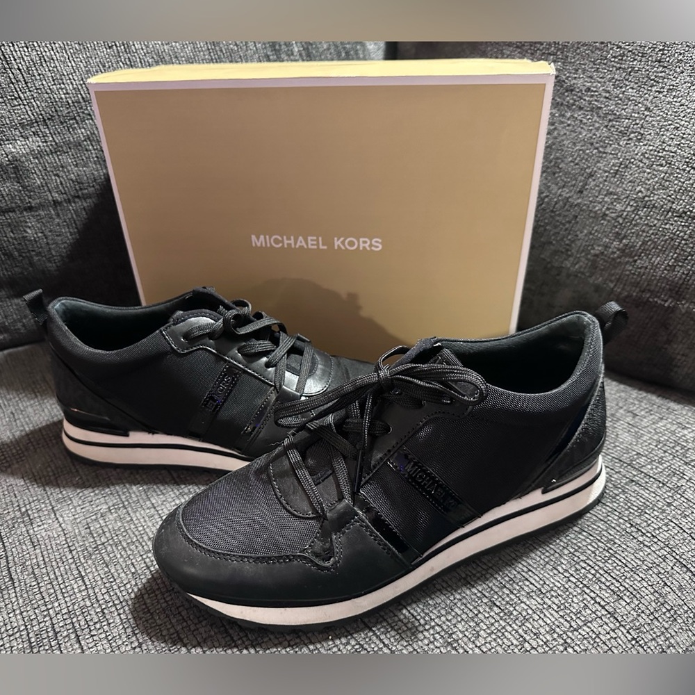 Michael Kors black sneakers